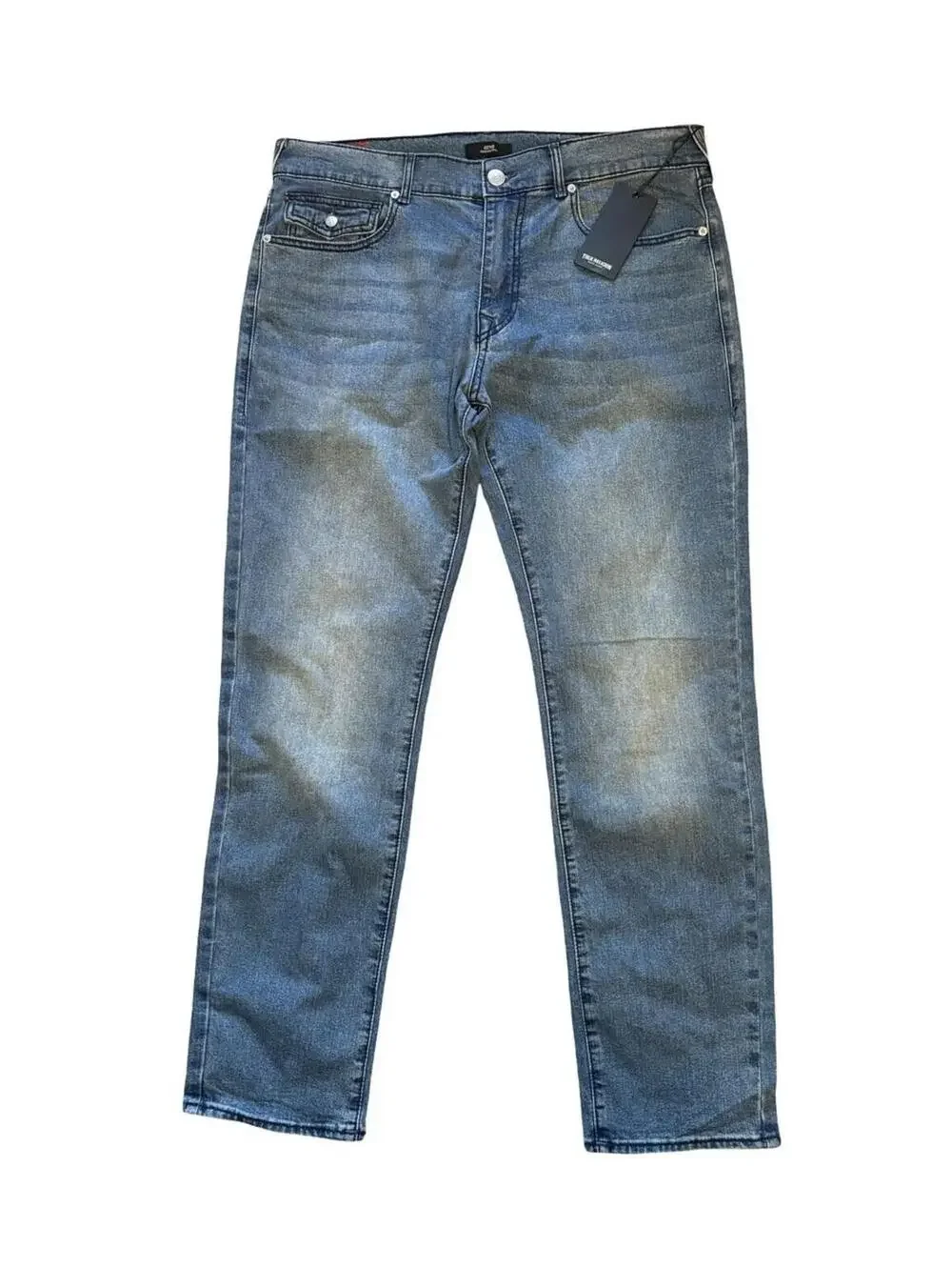 TRUE RELIGION GENO RELAXED SLIM SN FLAP 700595 JEANS MENS SIZE 36x32 $159 NWT